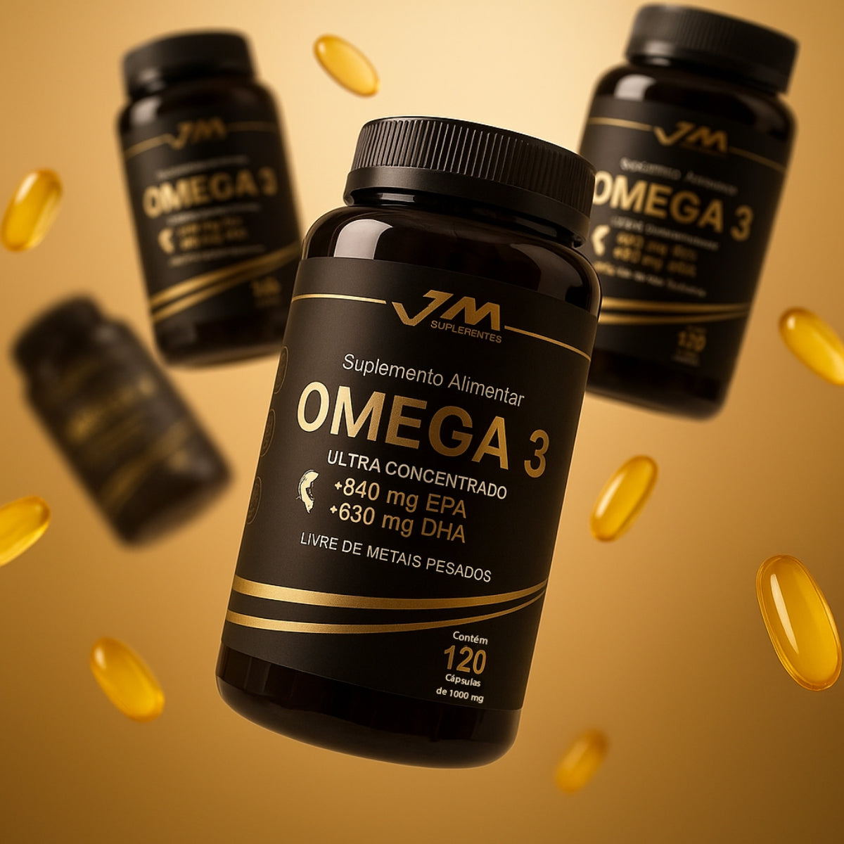 Ômega 3 Ultra Concentrado 120 cápsulas – Alta Concentração EPA + DHA