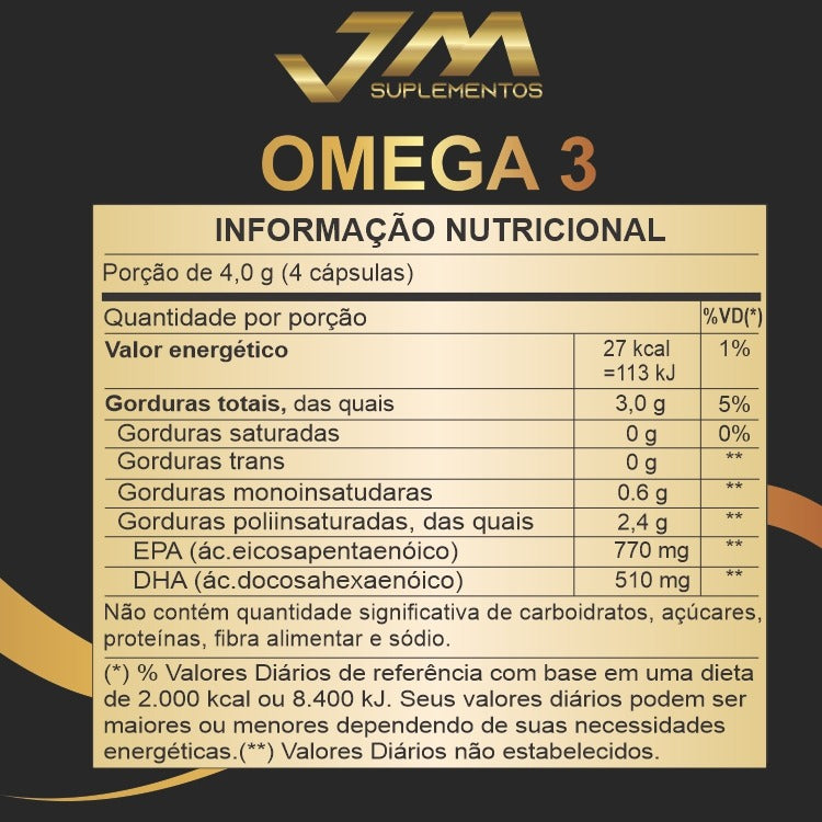 Ômega 3 Ultra Concentrado 120 cápsulas – Alta Concentração EPA + DHA