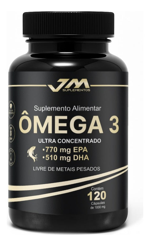 Ômega 3 Ultra Concentrado 120 cápsulas – Alta Concentração EPA + DHA