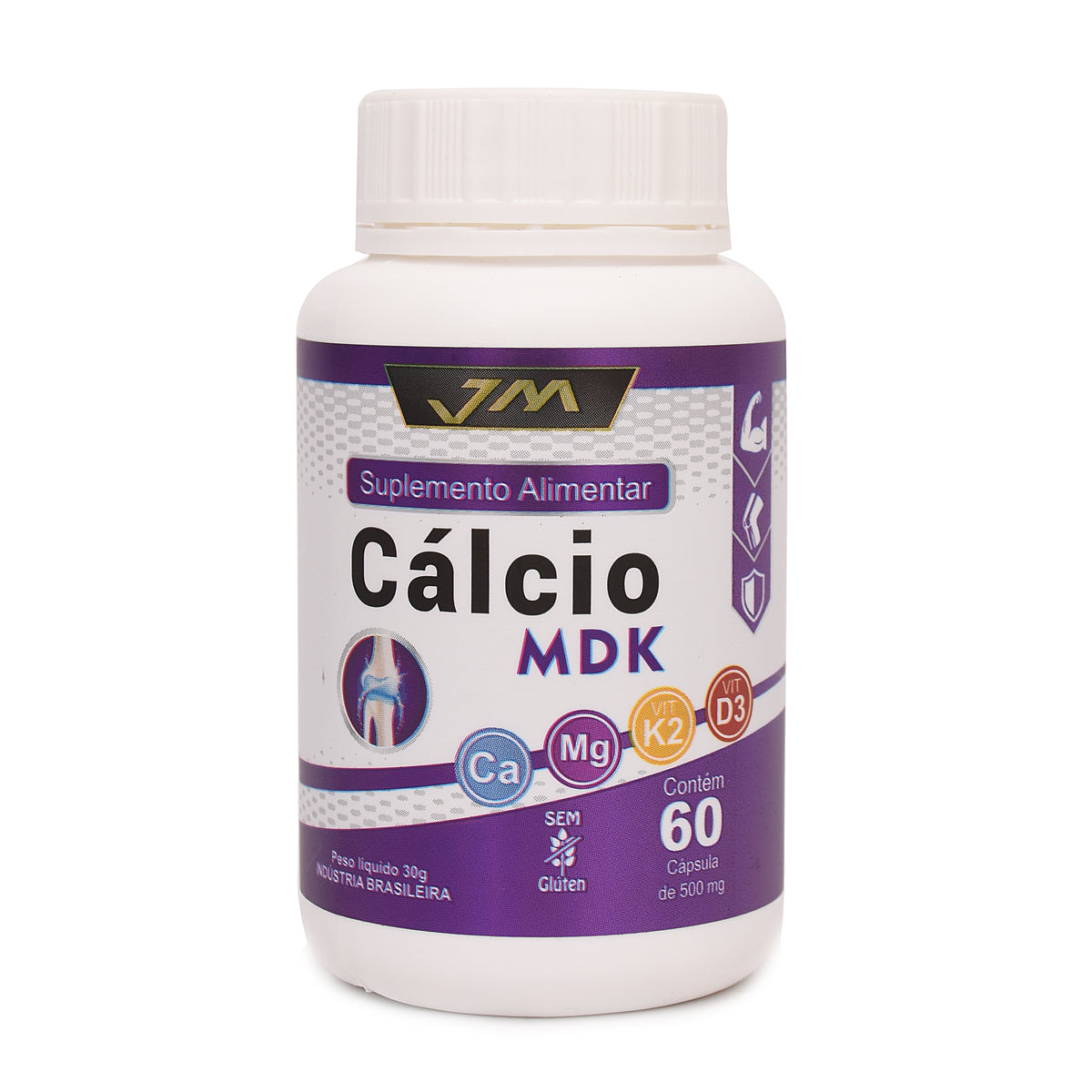 Cálcio MDK 60 Cápsulas – Ossos Fortes, Músculos Saudáveis & Imunidade