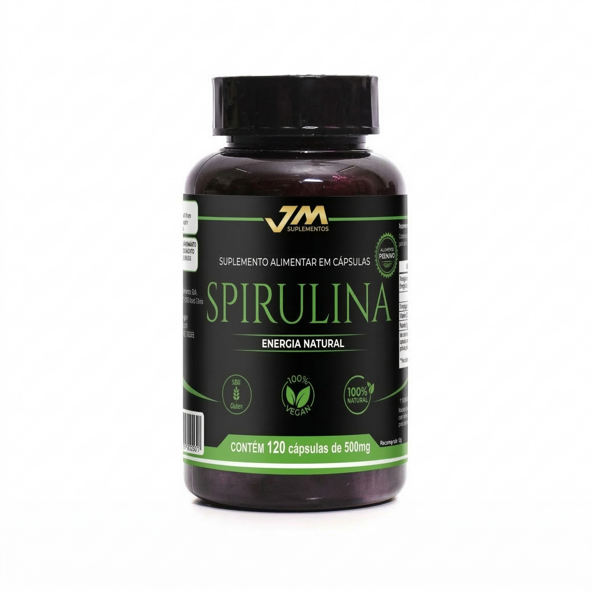 Spirulina Pura 100% 120 Capsulas Jm Suplemento