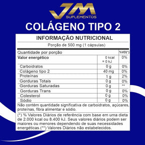 Kit 3x Colágeno Tipo 2 40mg com 180 Cápsulas – Suporte para Cartilagens e Articulações