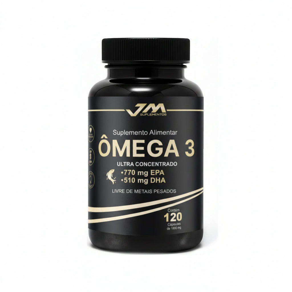 Ômega 3 Ultra Concentrado 120 cápsulas – Alta Concentração EPA + DHA