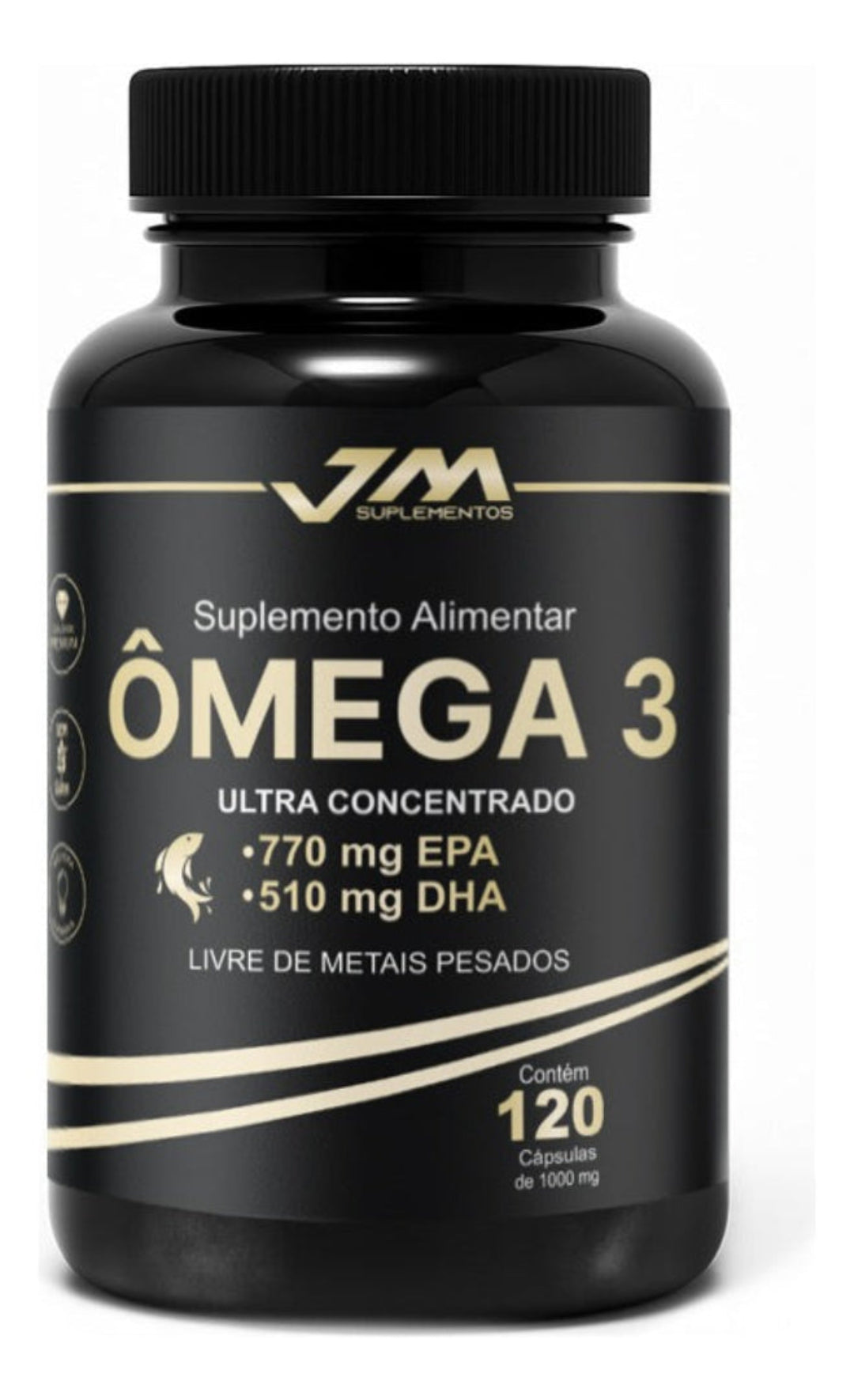 Ômega 3 Ultra Concentrado 120 cápsulas – Alta Concentração EPA + DHA