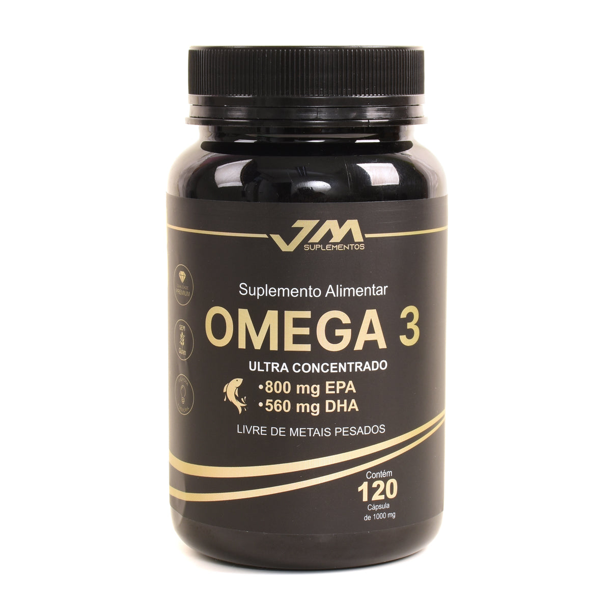 Ômega 3 Ultra Concentrado 120 cápsulas – Alta Concentração EPA + DHA
