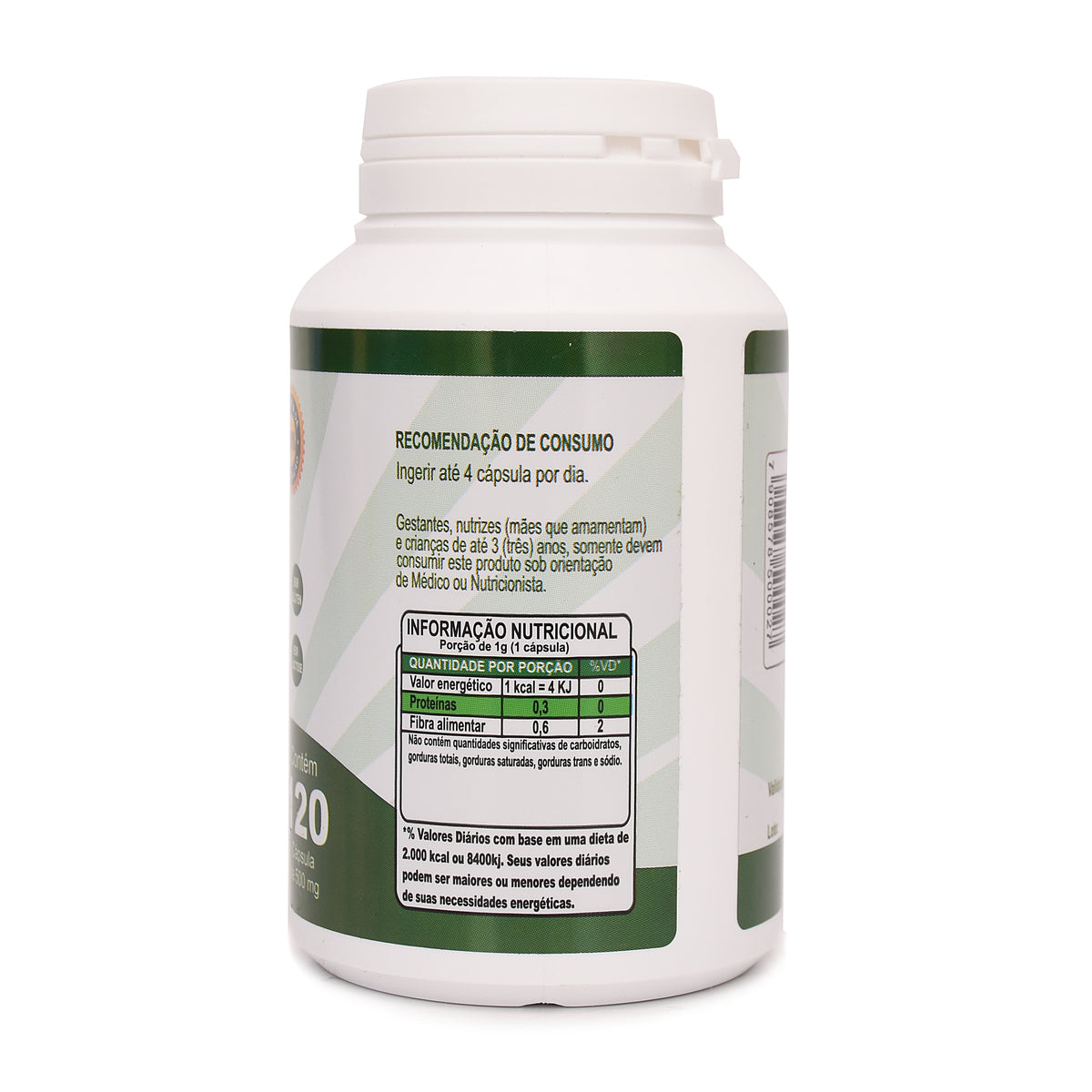 Ora Pro-Nóbis Pereskia Aculeata 120 Cápsulas – Fonte Natural de Proteína e Fibras