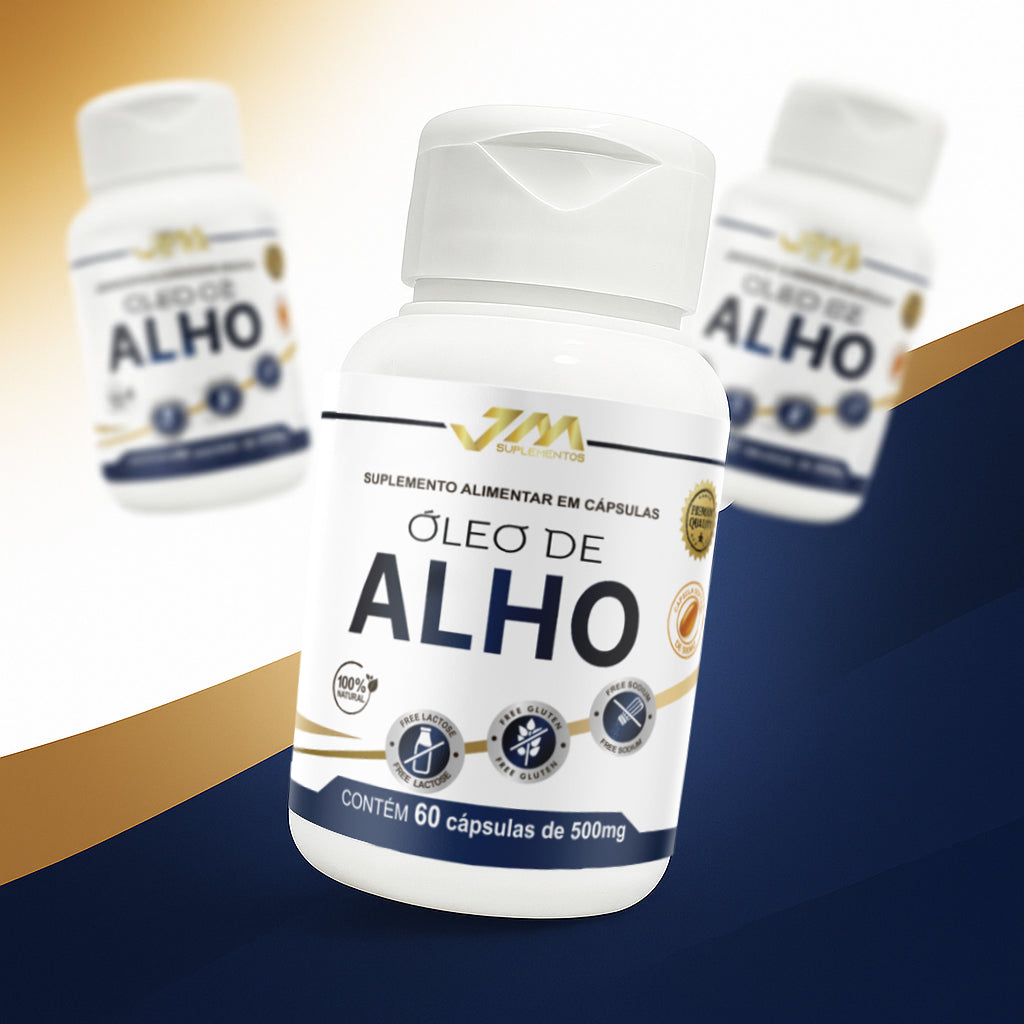 Oleo de Alho Odor Free 60 Capsulas JM Suplementos