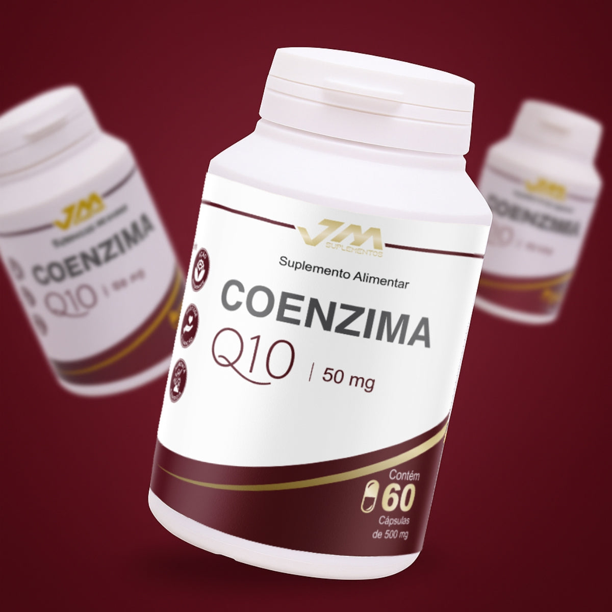 Coenzima Q10 C/ 60 Cápsulas De 500mg - Jmsuplementos