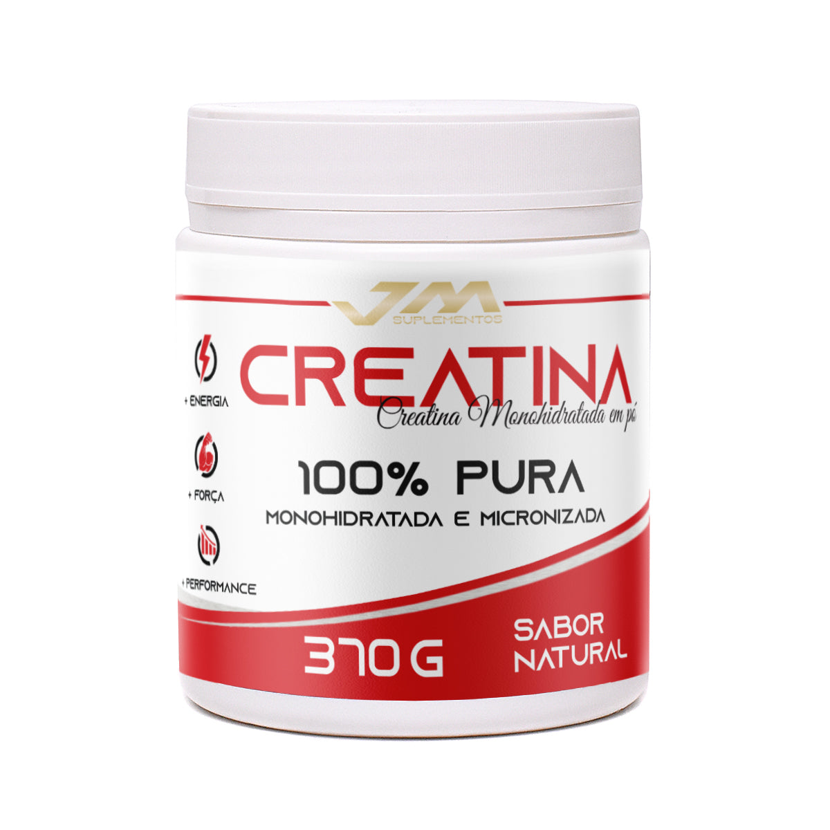 Creatina 100% Pura Monohidratada Micronizada – 370g