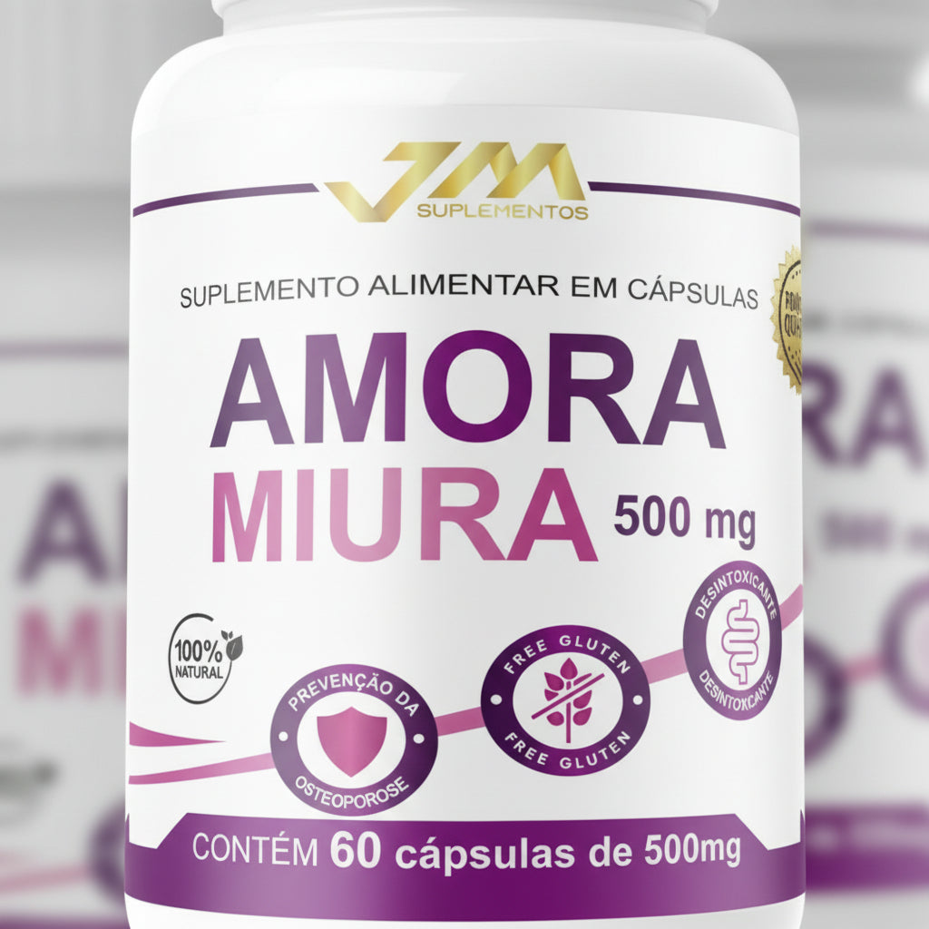 Amora miura 500mg 60 capsulas JM Suplementos