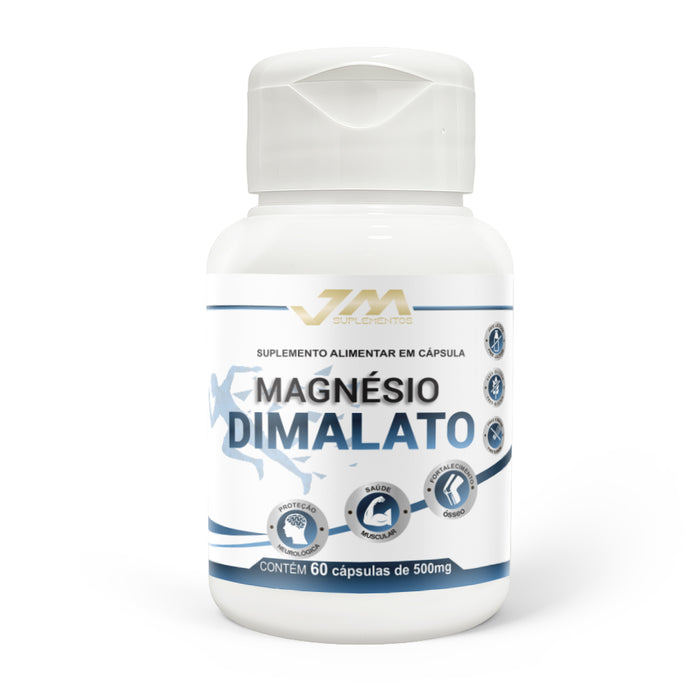 Magnesio Dimalato Concentrado 60 Capsulas JM Suplemento
