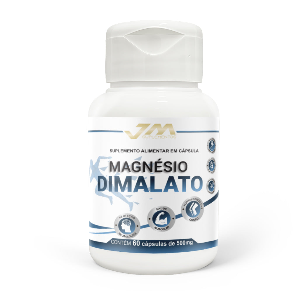 Magnesio Dimalato Concentrado 60 Capsulas JM Suplemento