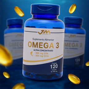 Ômega 3 EPA + DHA 120 cápsulas – JM Suplementos
