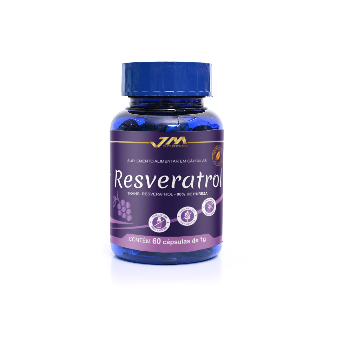 Resveratrol Original 60 Capsulas 1000mg Jmsuplementos