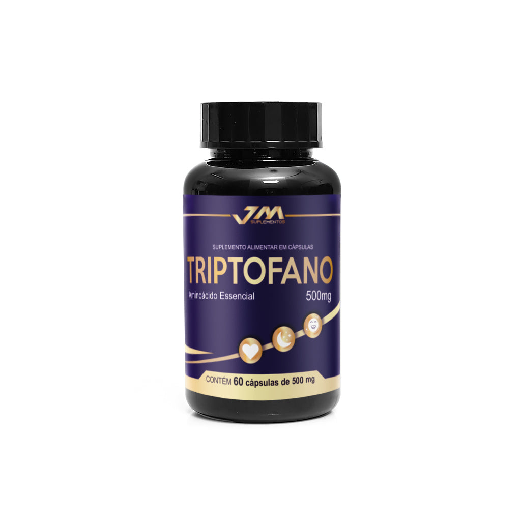 L-Triptofano 100% Puro 1000mg 60 Capsulas 5htp Jmsuplemento