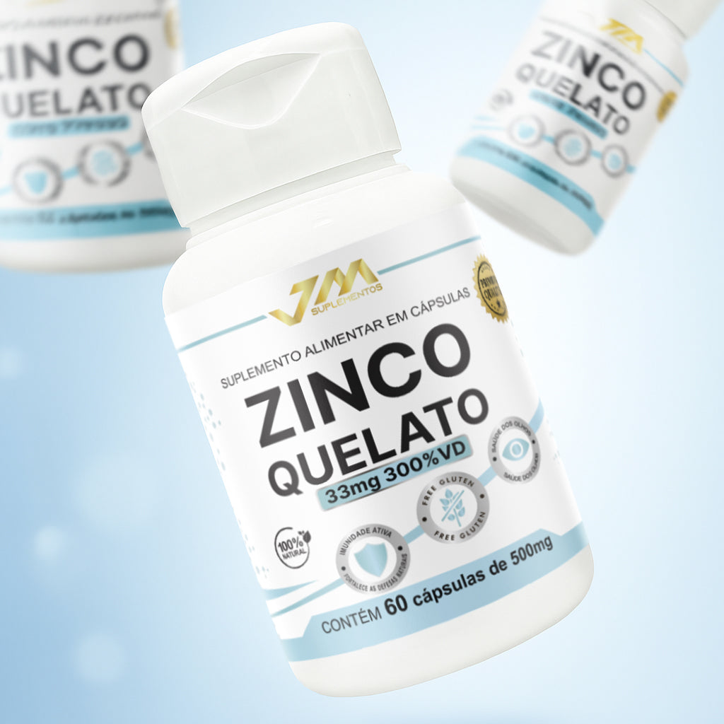 Zinco Quelato Concentrado 60 Capsulas JM Suplemento
